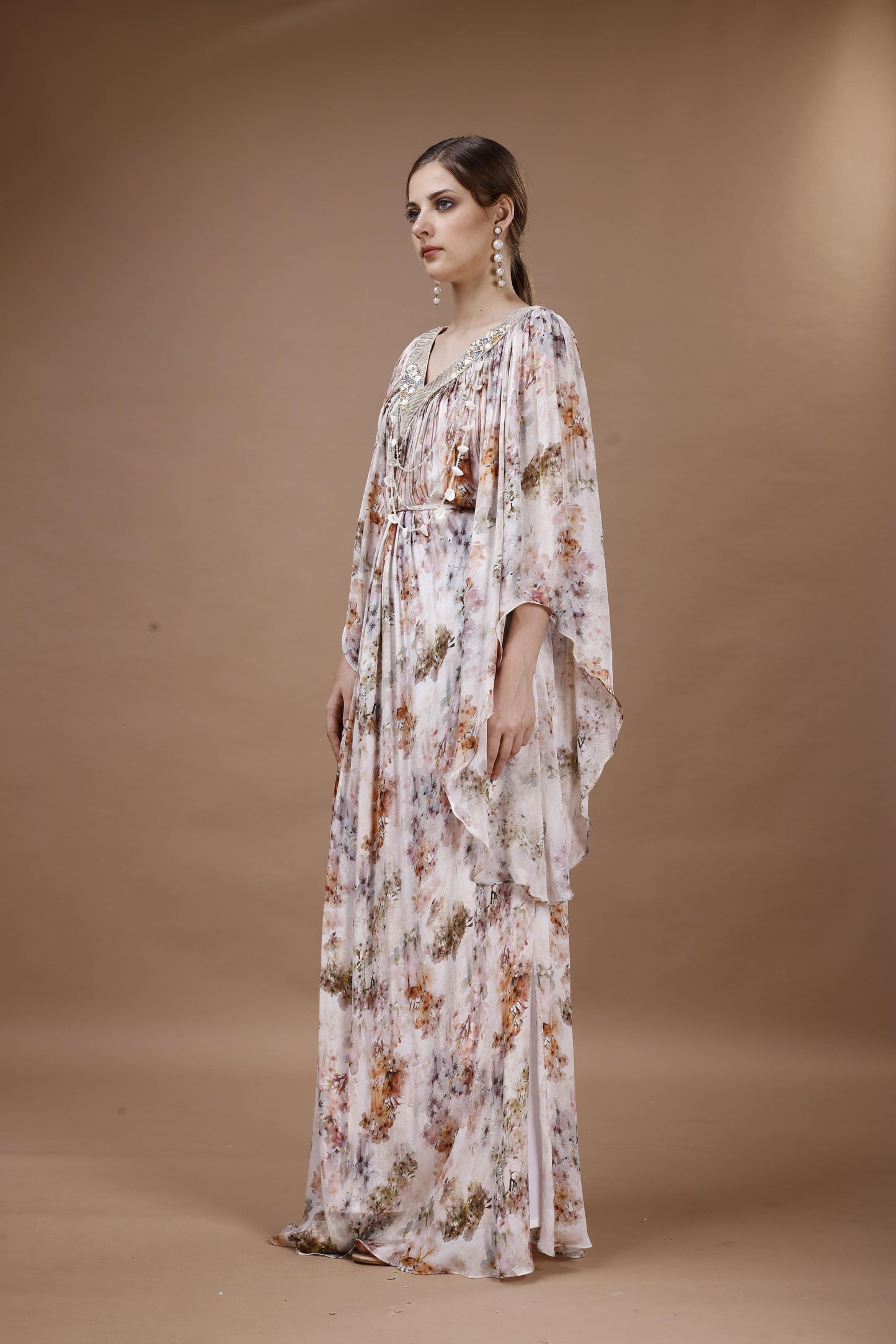 FLORAL PRINTED KAFTAN