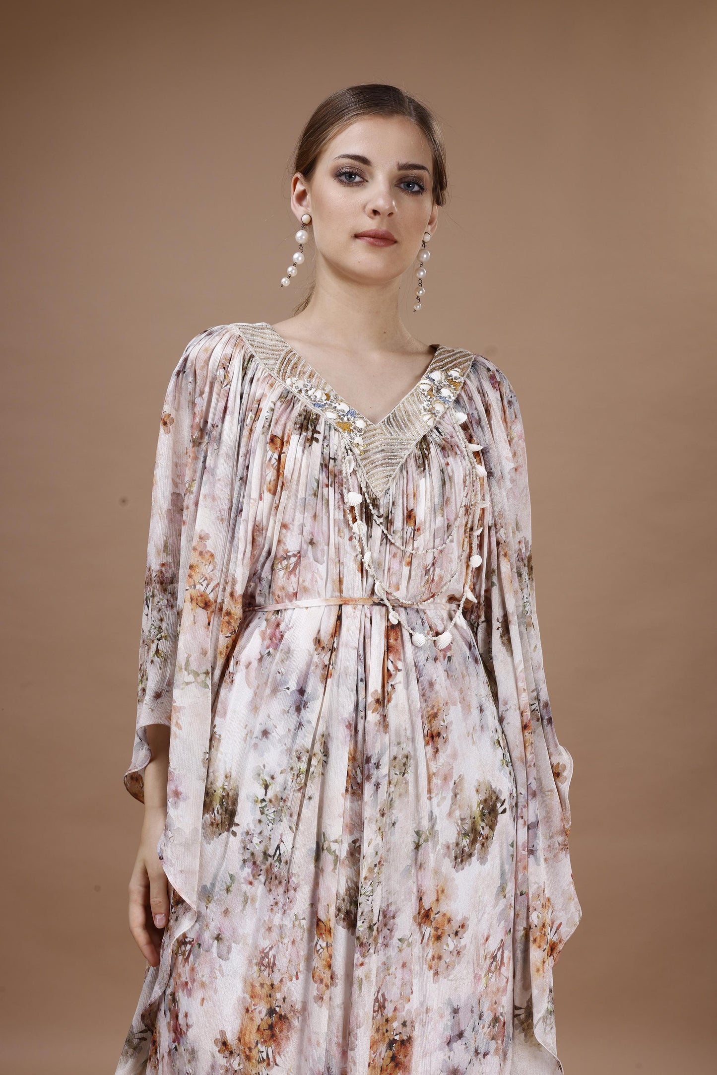 FLORAL PRINTED KAFTAN