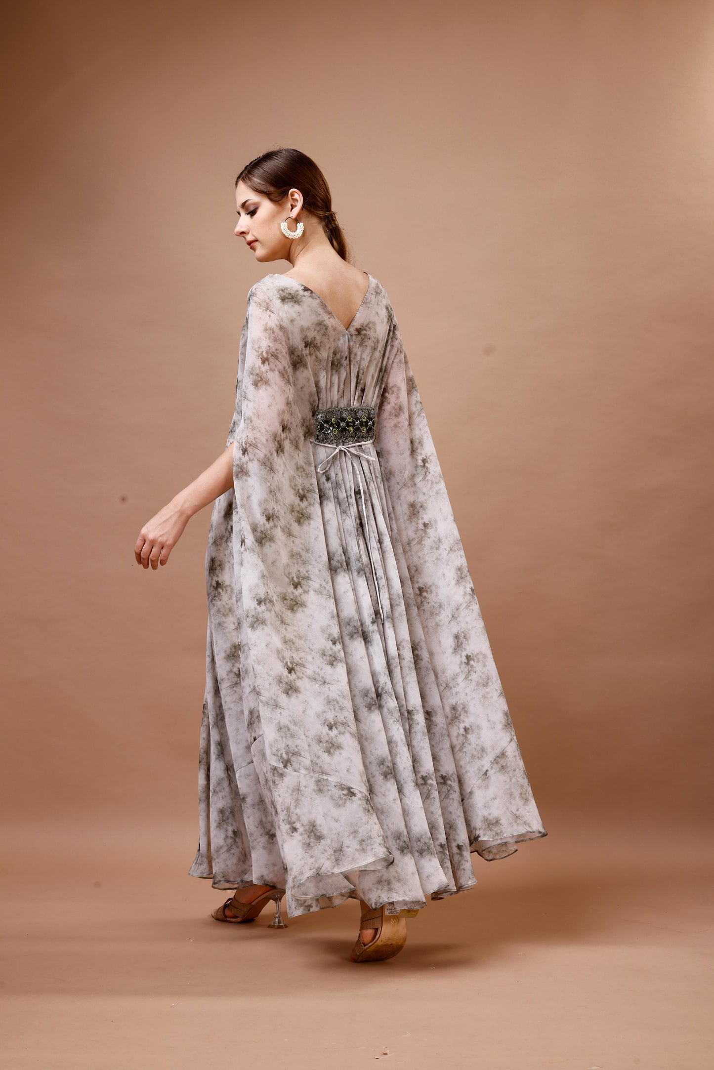 FLORAL PRINTED KAFTAN