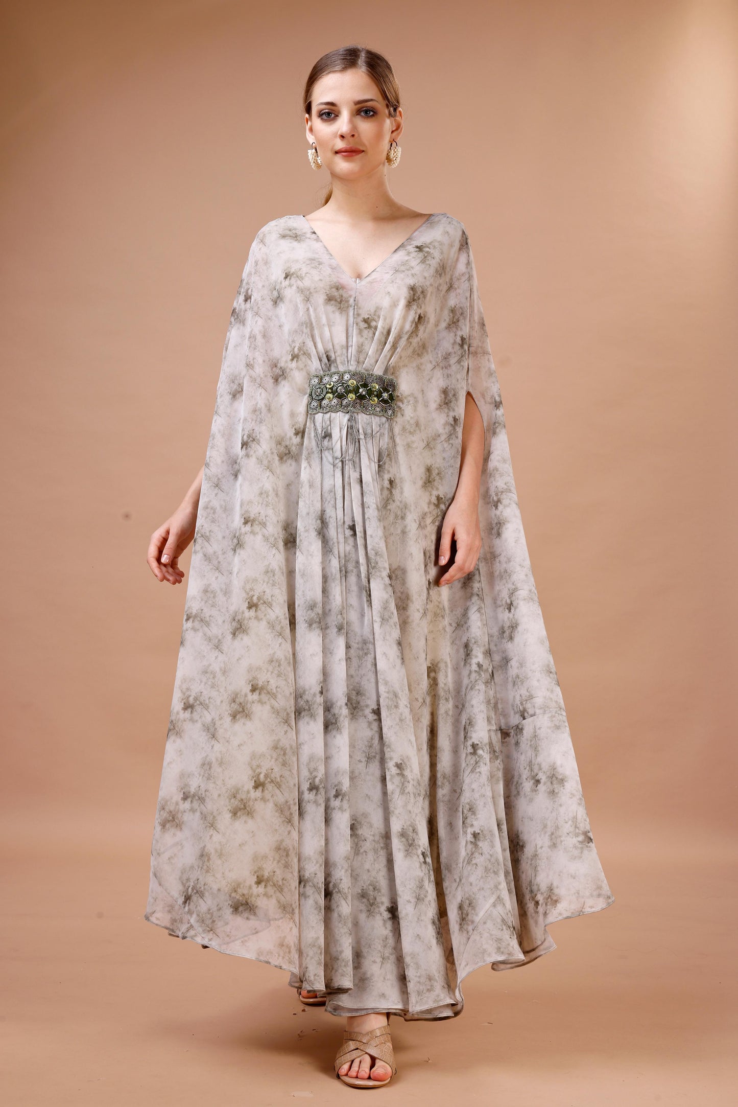 FLORAL PRINTED KAFTAN