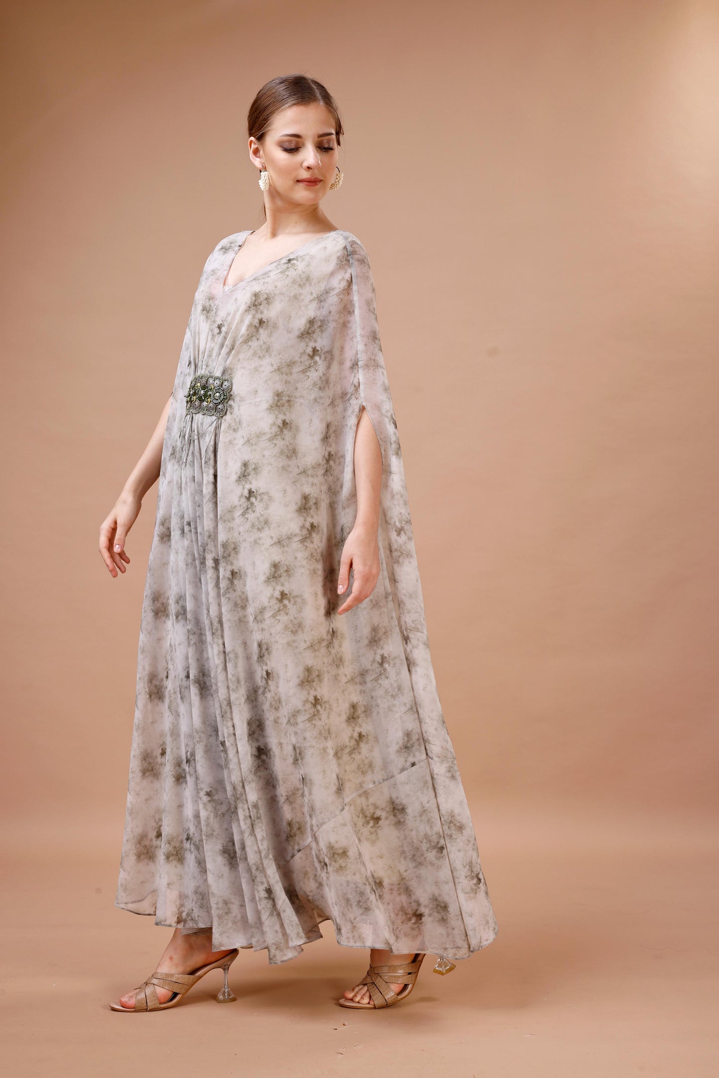 FLORAL PRINTED KAFTAN