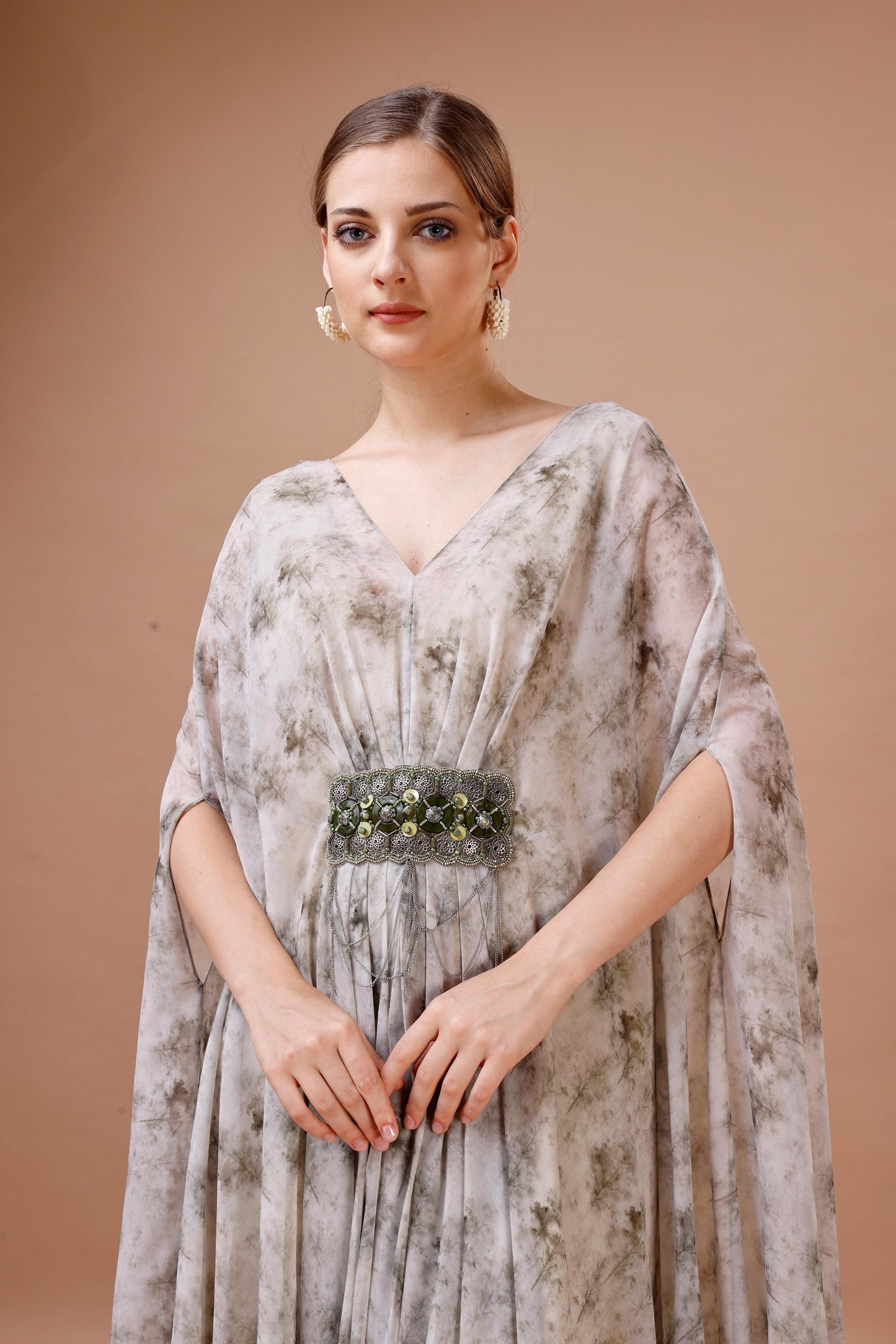 FLORAL PRINTED KAFTAN