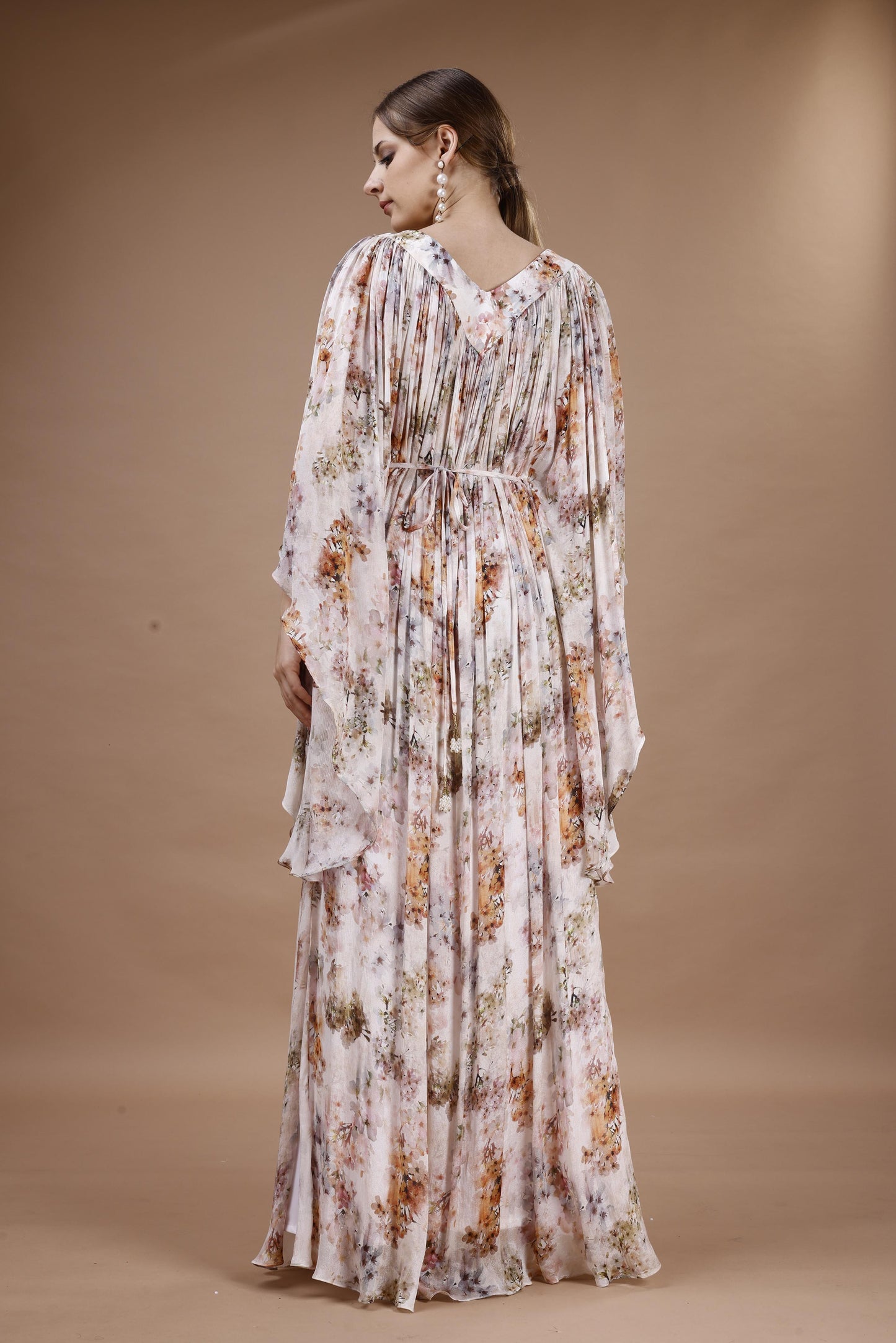 FLORAL PRINTED KAFTAN