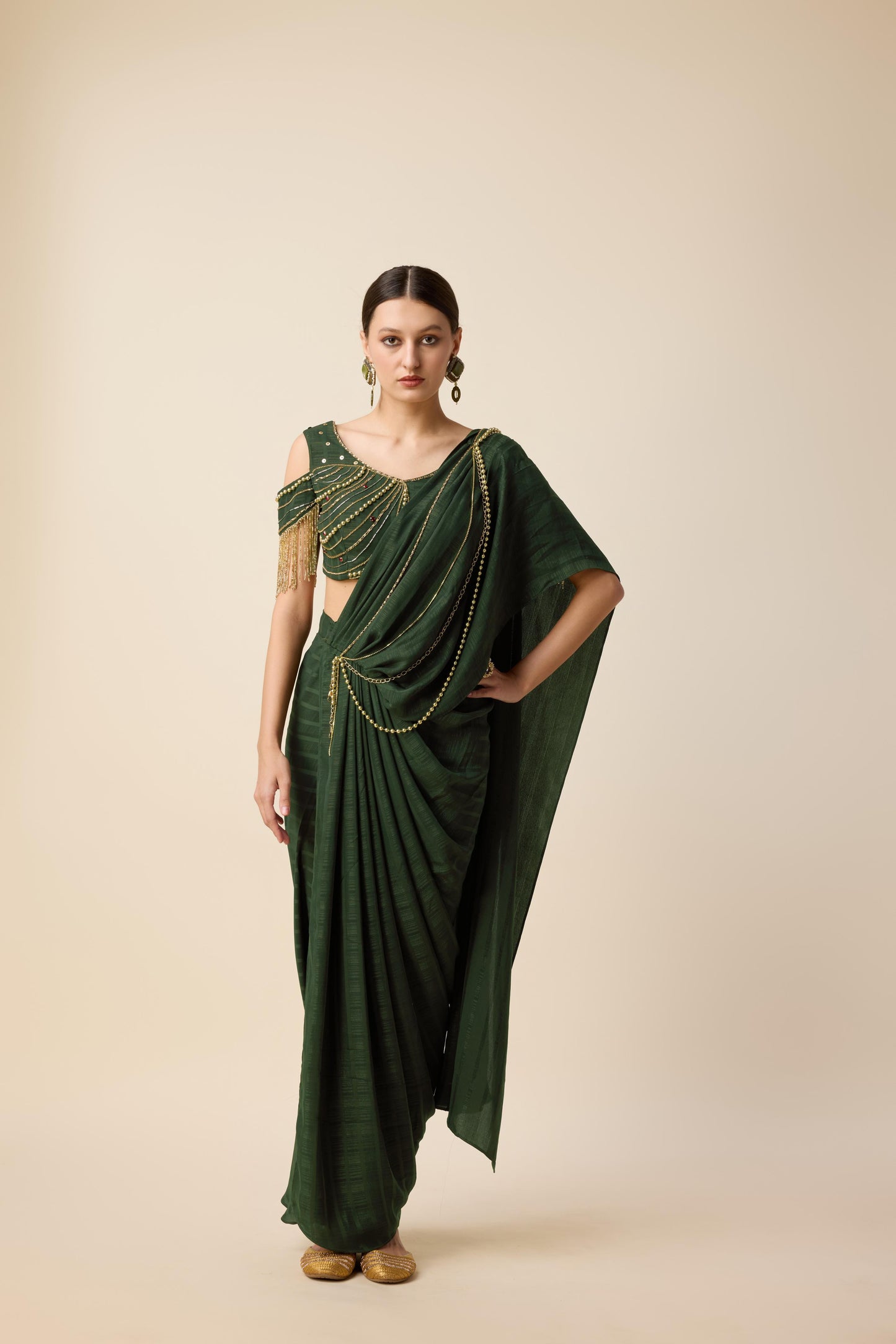 READY DRAPE SAREE WITH BLOUSE