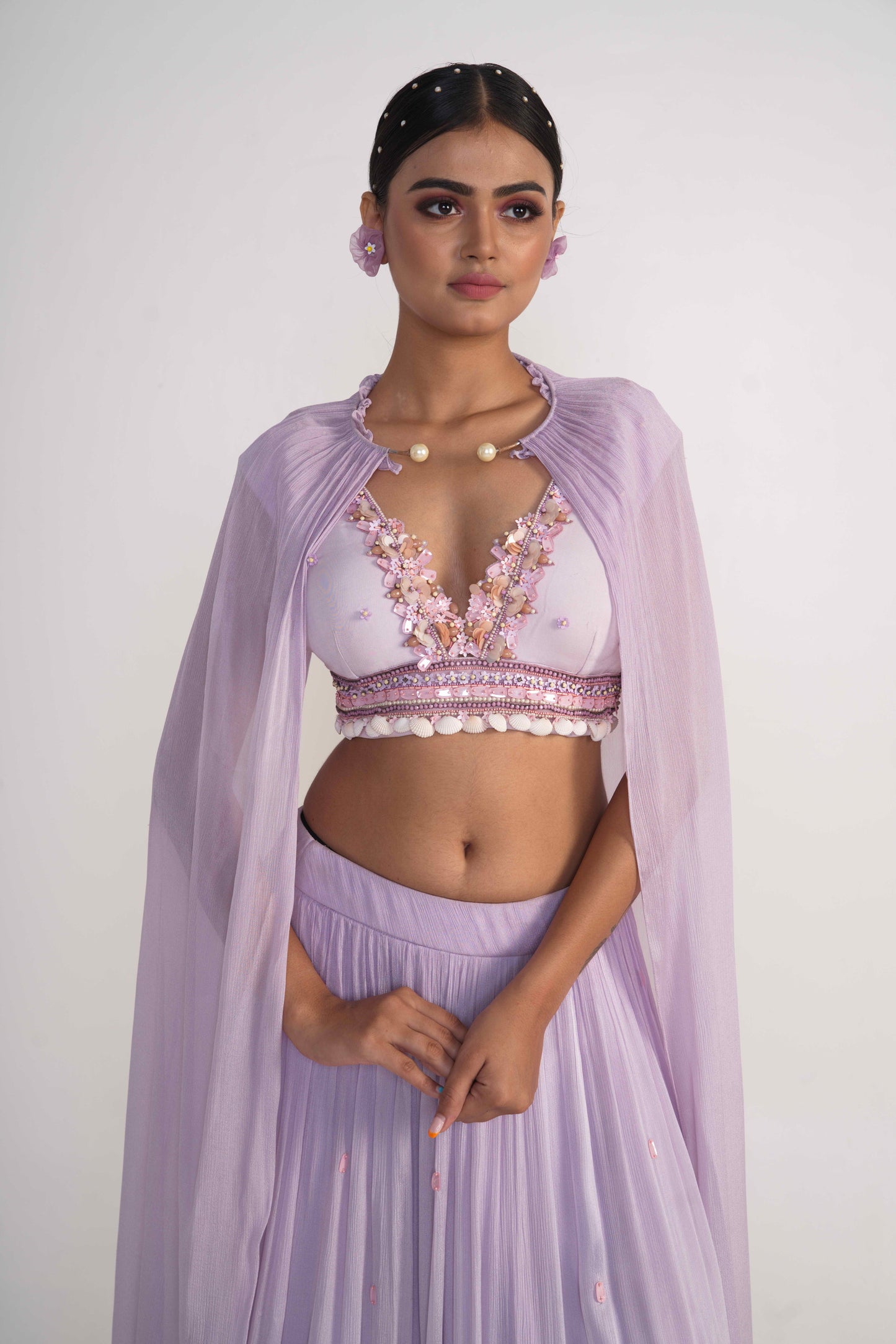Lavender Lehenga set