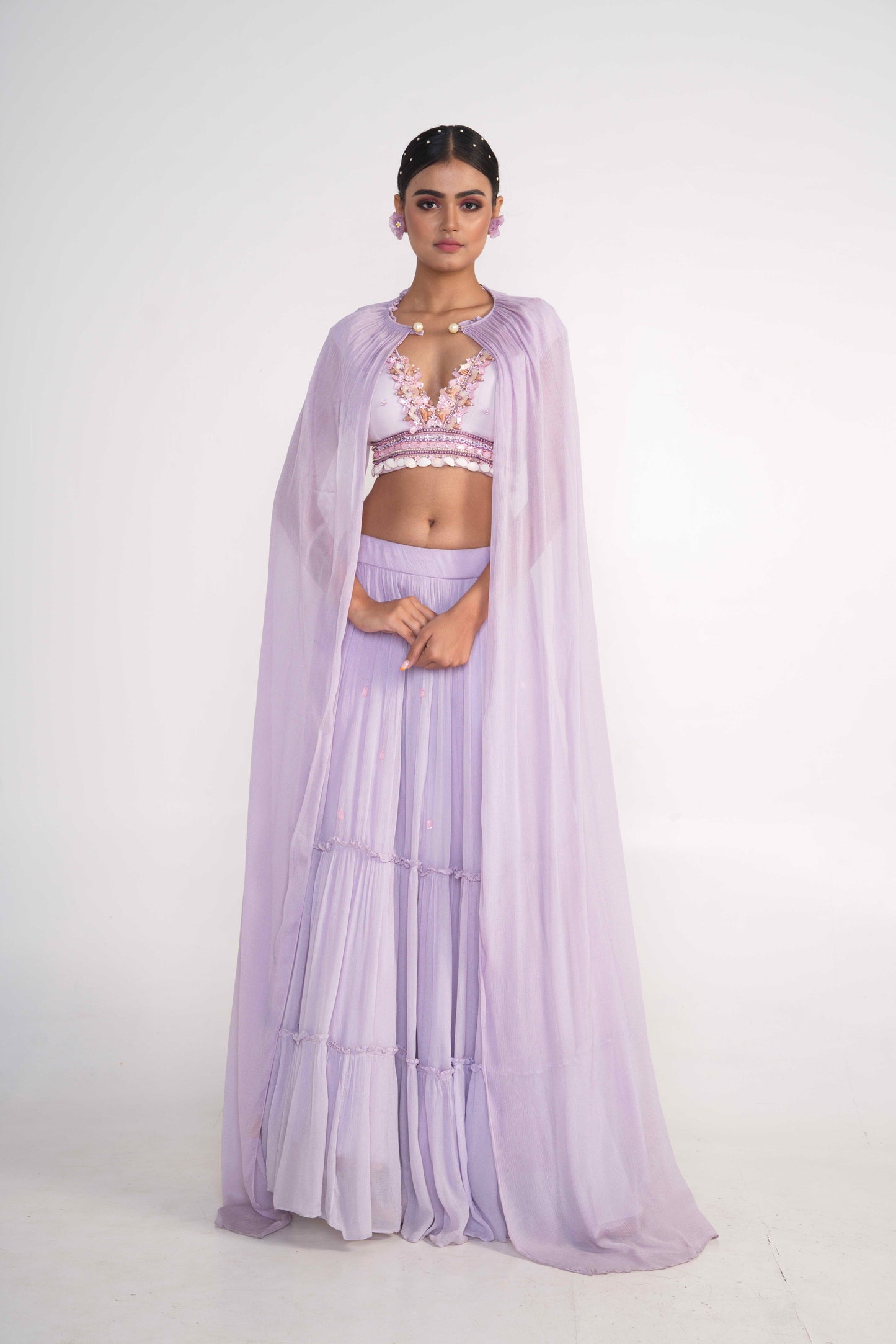 Lavender Lehenga set