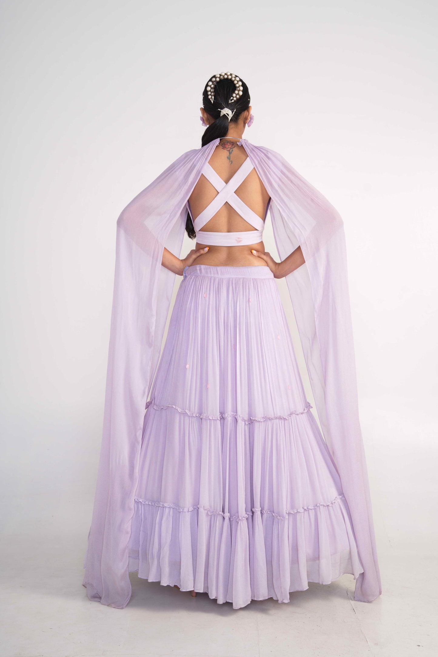 Lavender Lehenga set