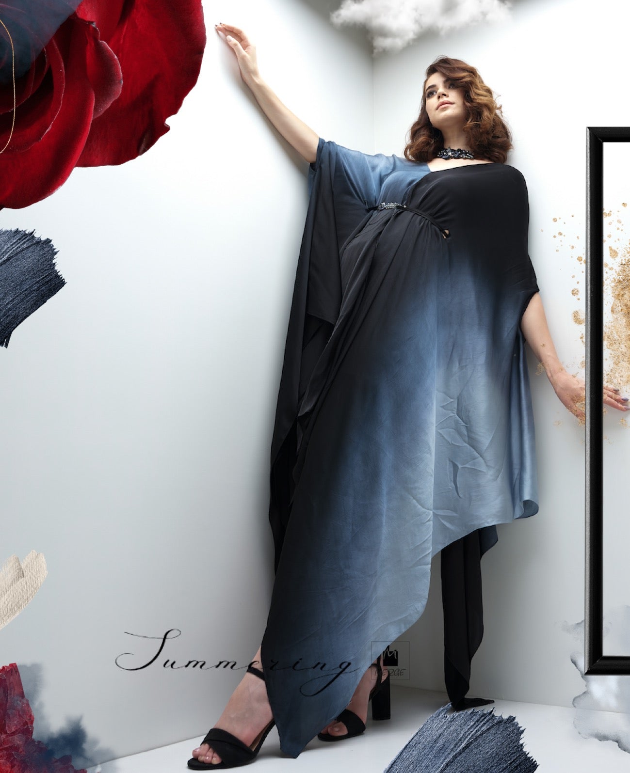 Black shaded kaftan