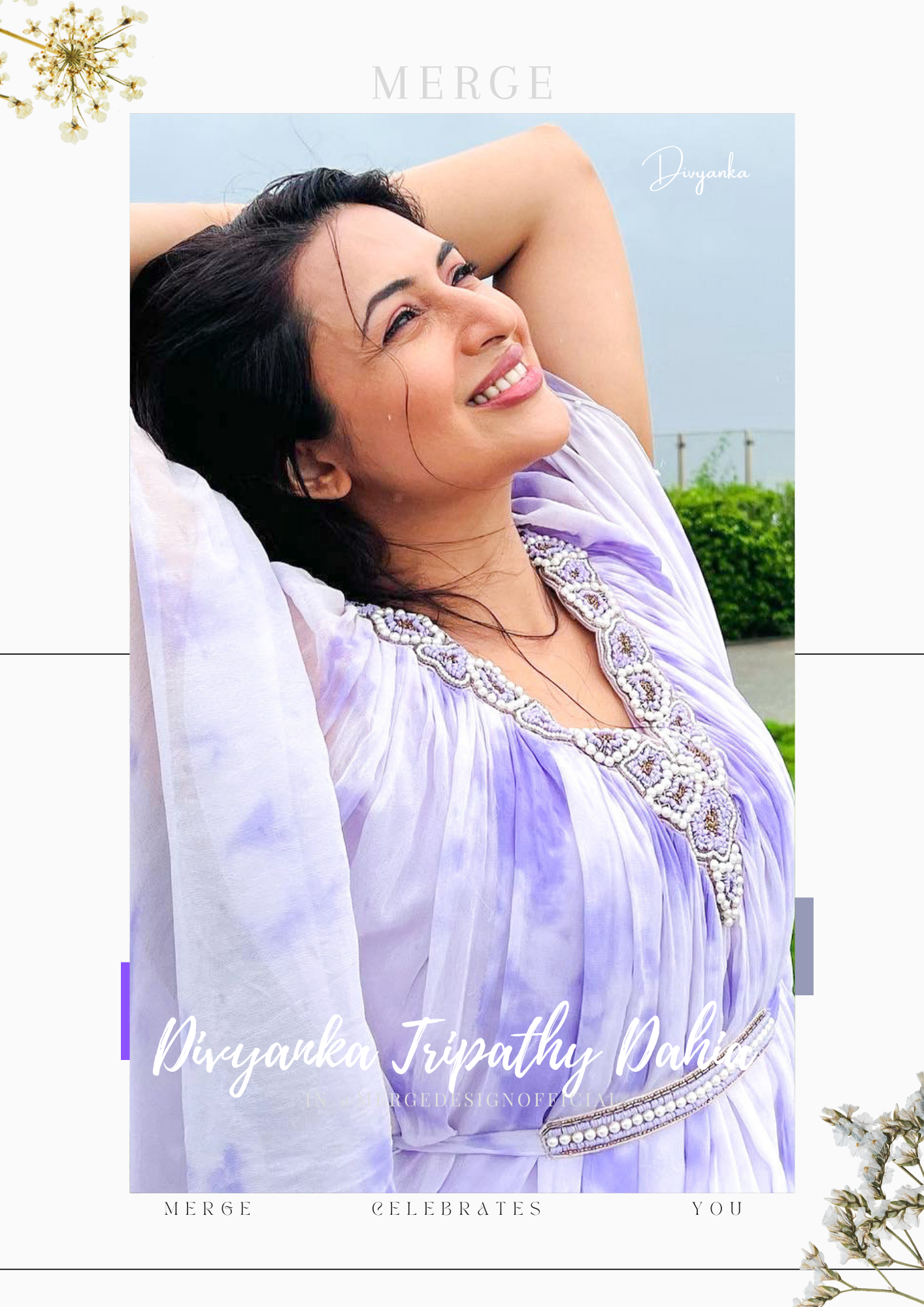 DIVYANKA Tripathi in our lavender tie dye kaftan