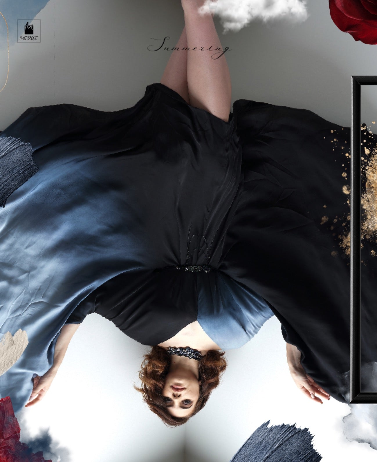 Black shaded kaftan