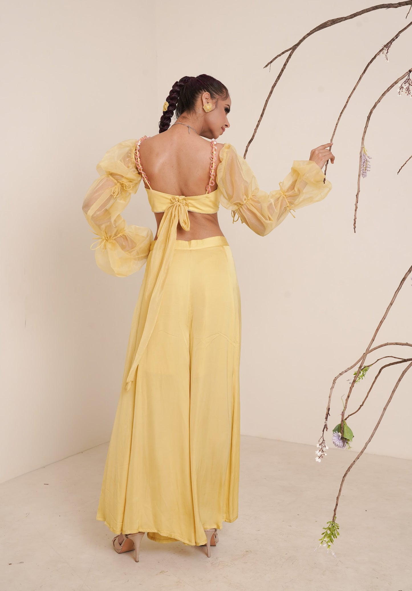 Yellow three piece co-ord set