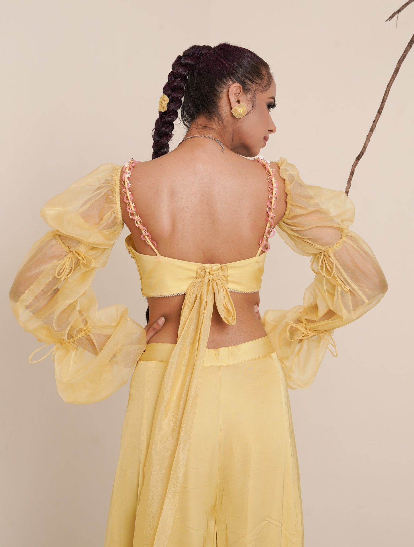 Yellow three piece co-ord set