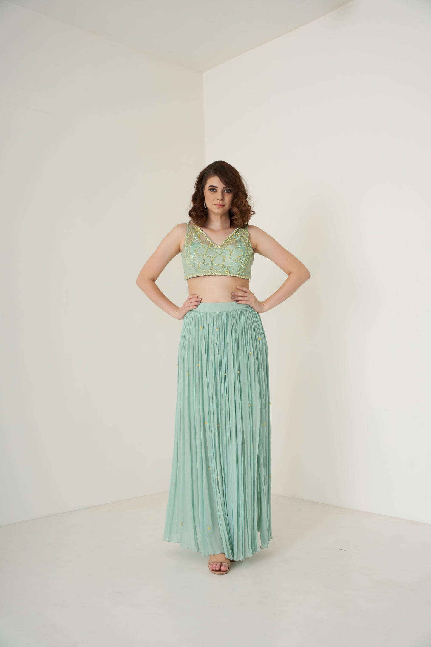 Blue Three-Piece Co-ord set