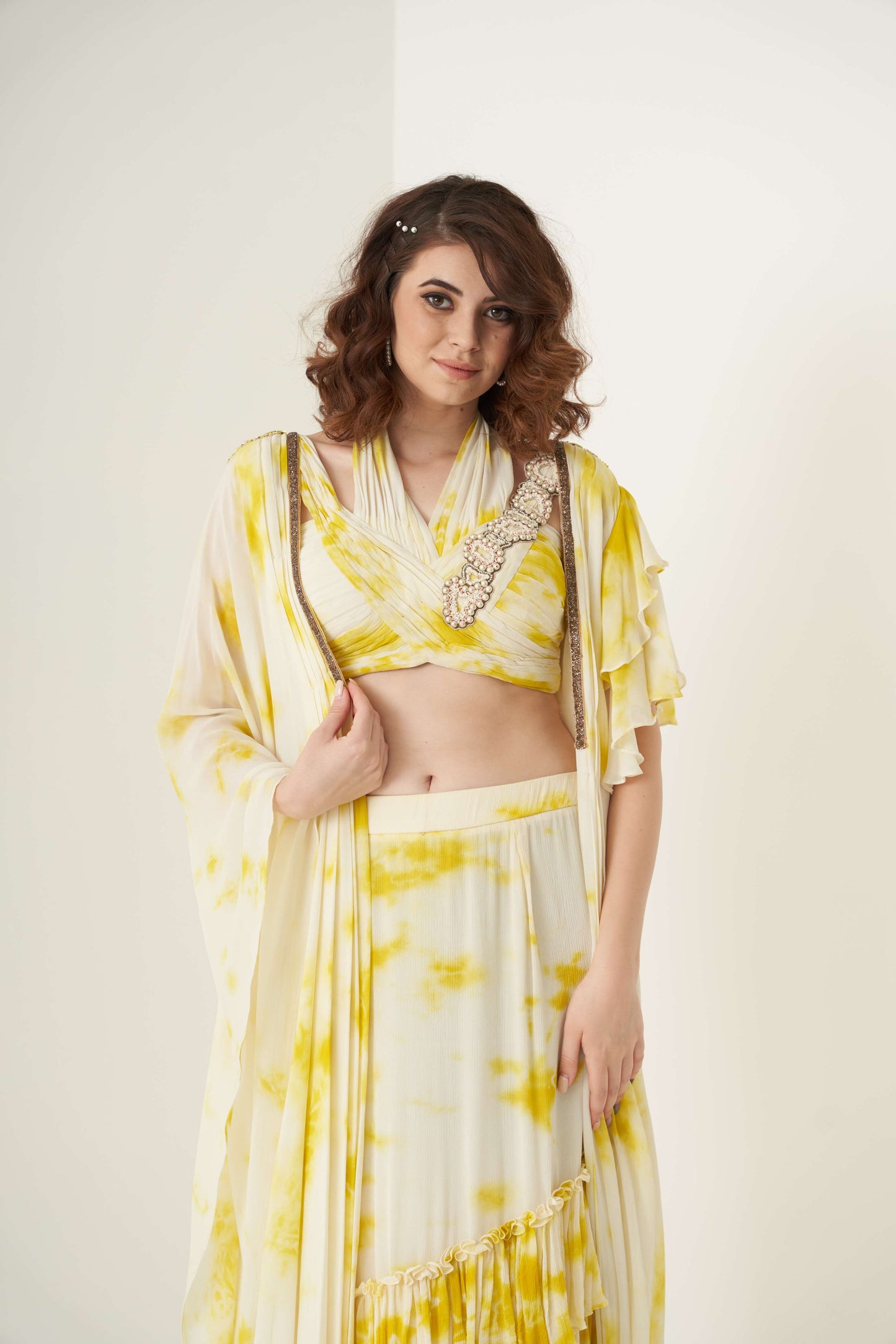 Yellow Tie and Dye Co-ord set