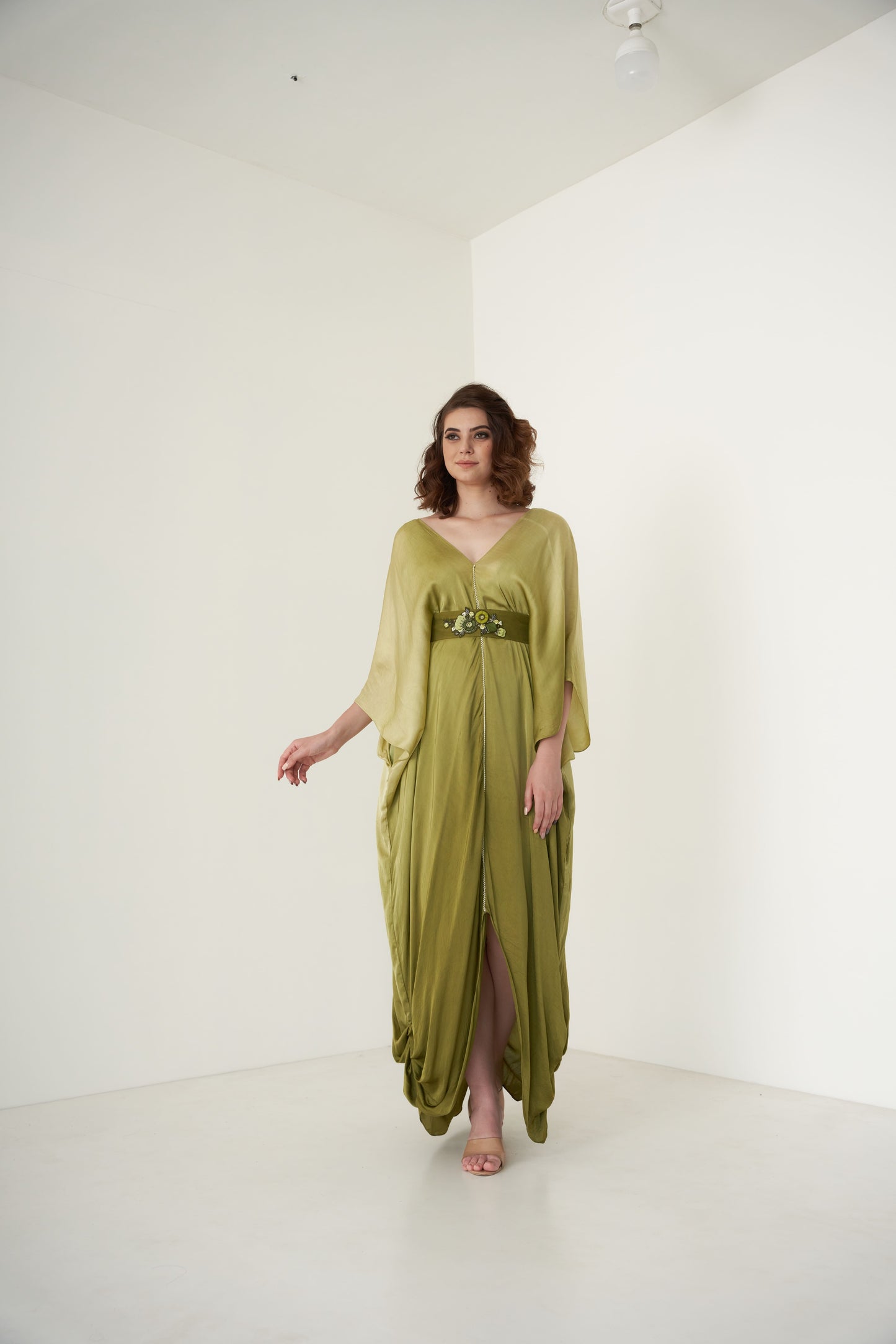 Green Ombre Shaded Kaftan