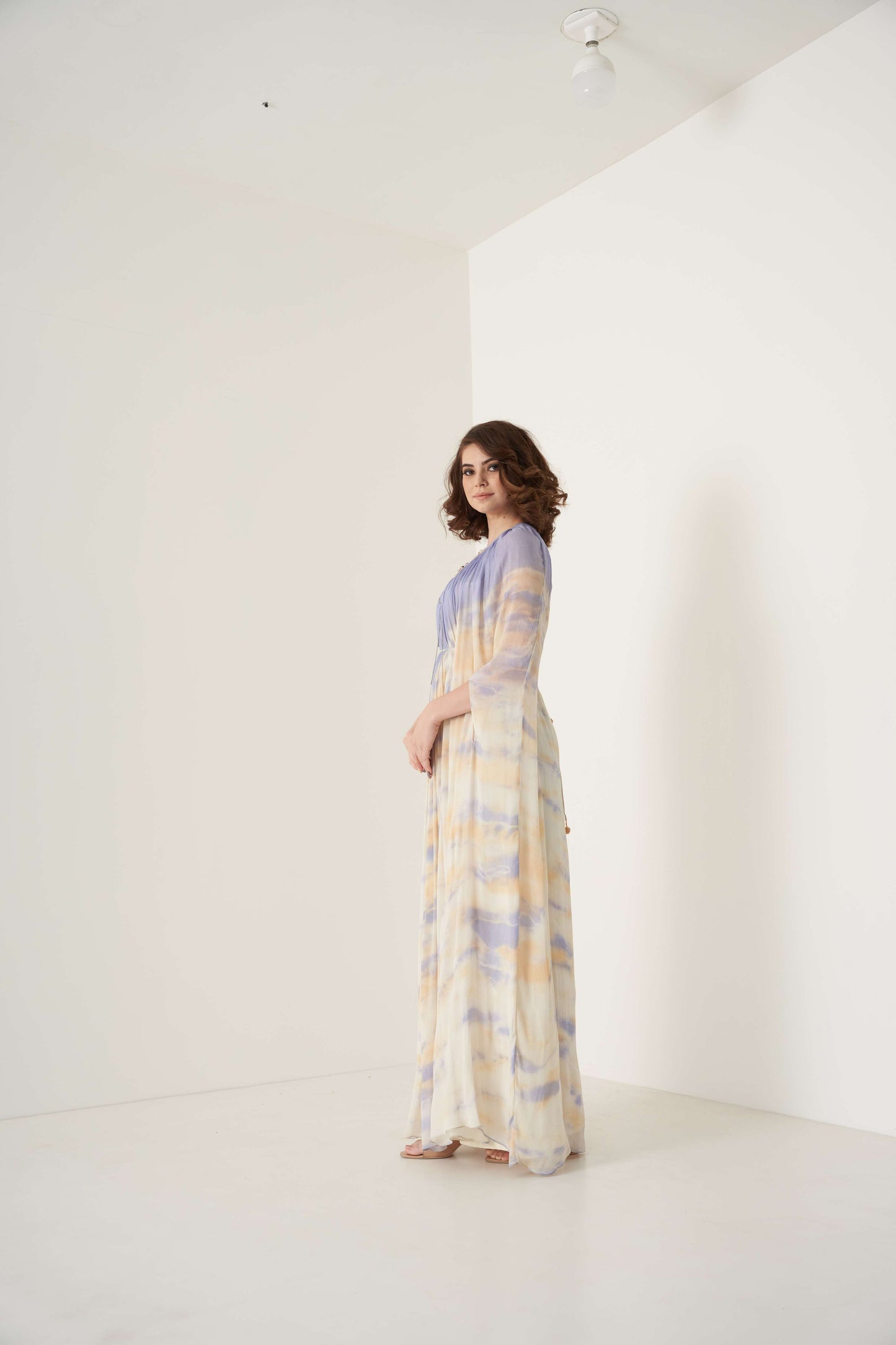 Tie and Dye Kaftan Set