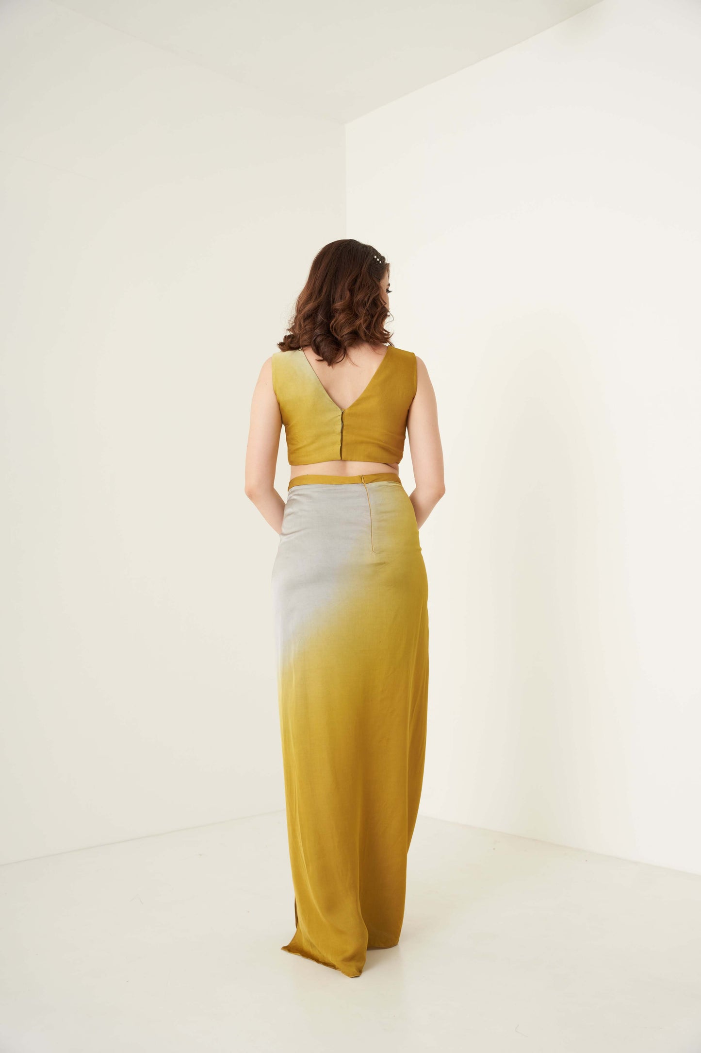 Mustard and Grey Co-ord set