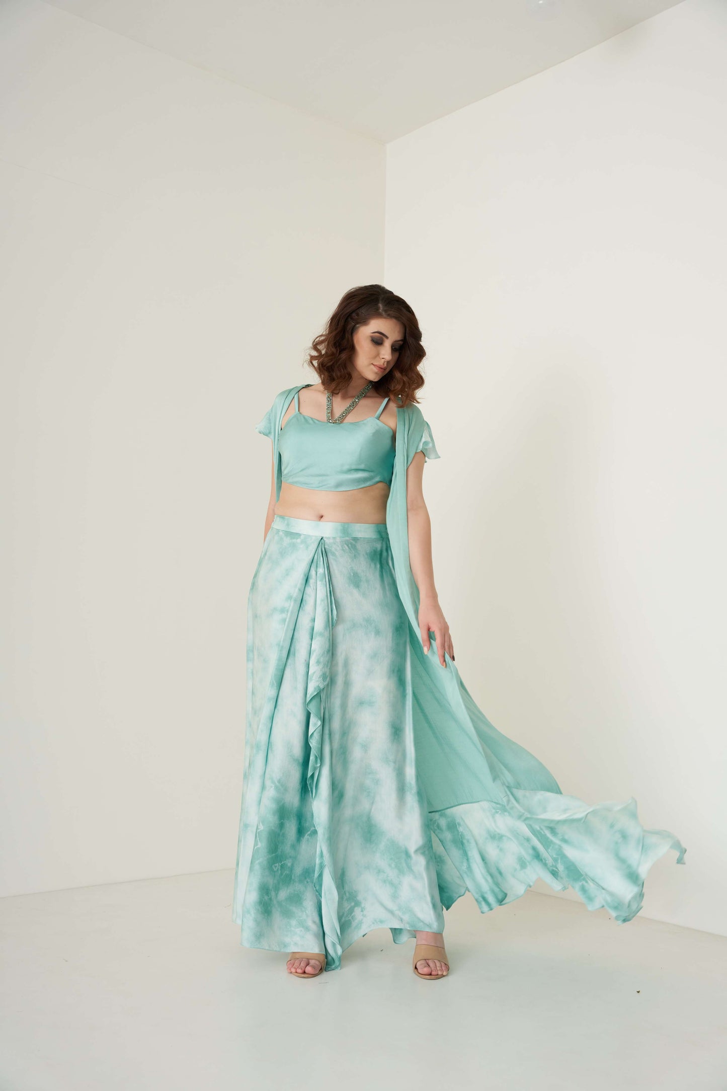 Aqua Tie and Dye Co-ord set