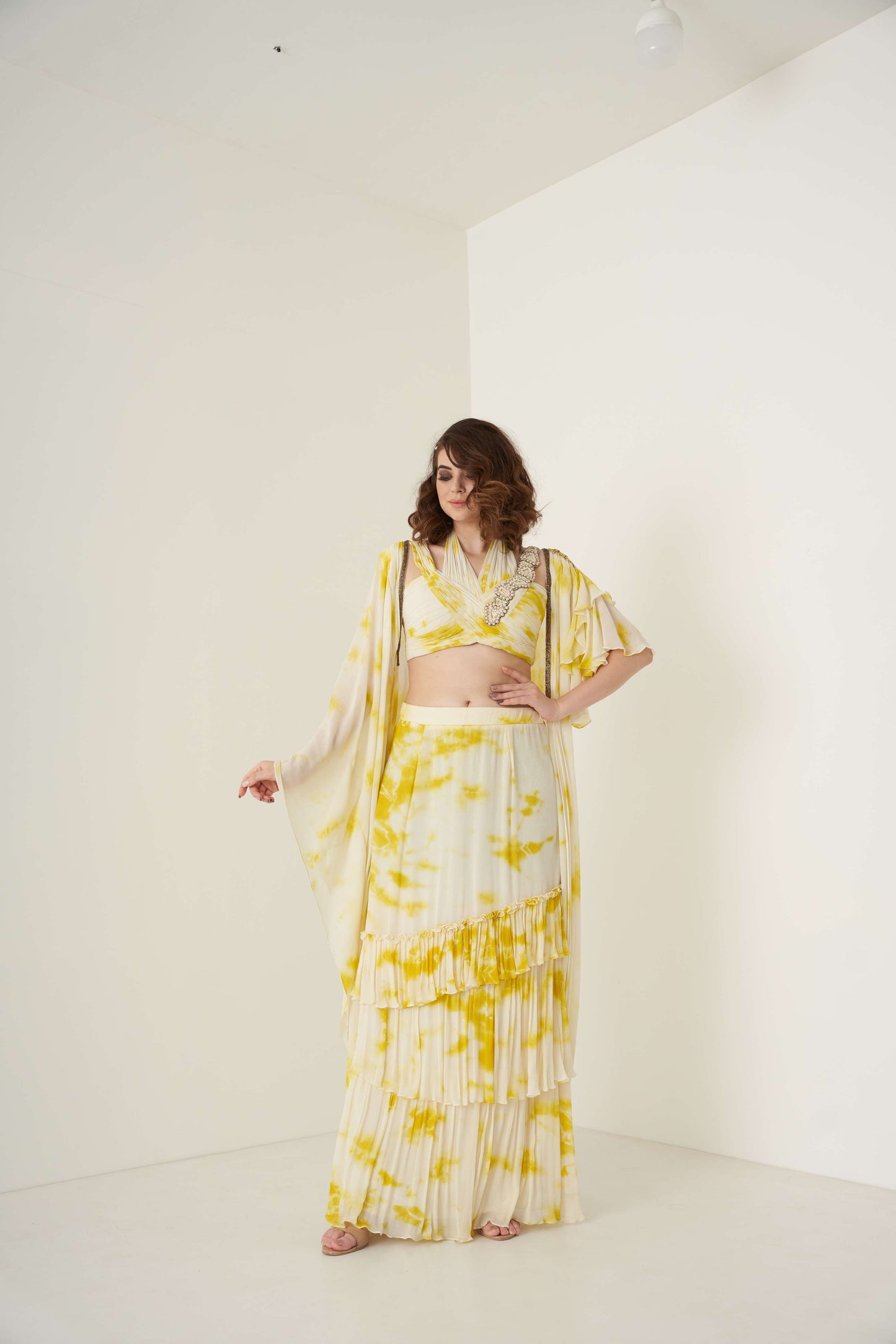 Yellow Tie and Dye Co-ord set