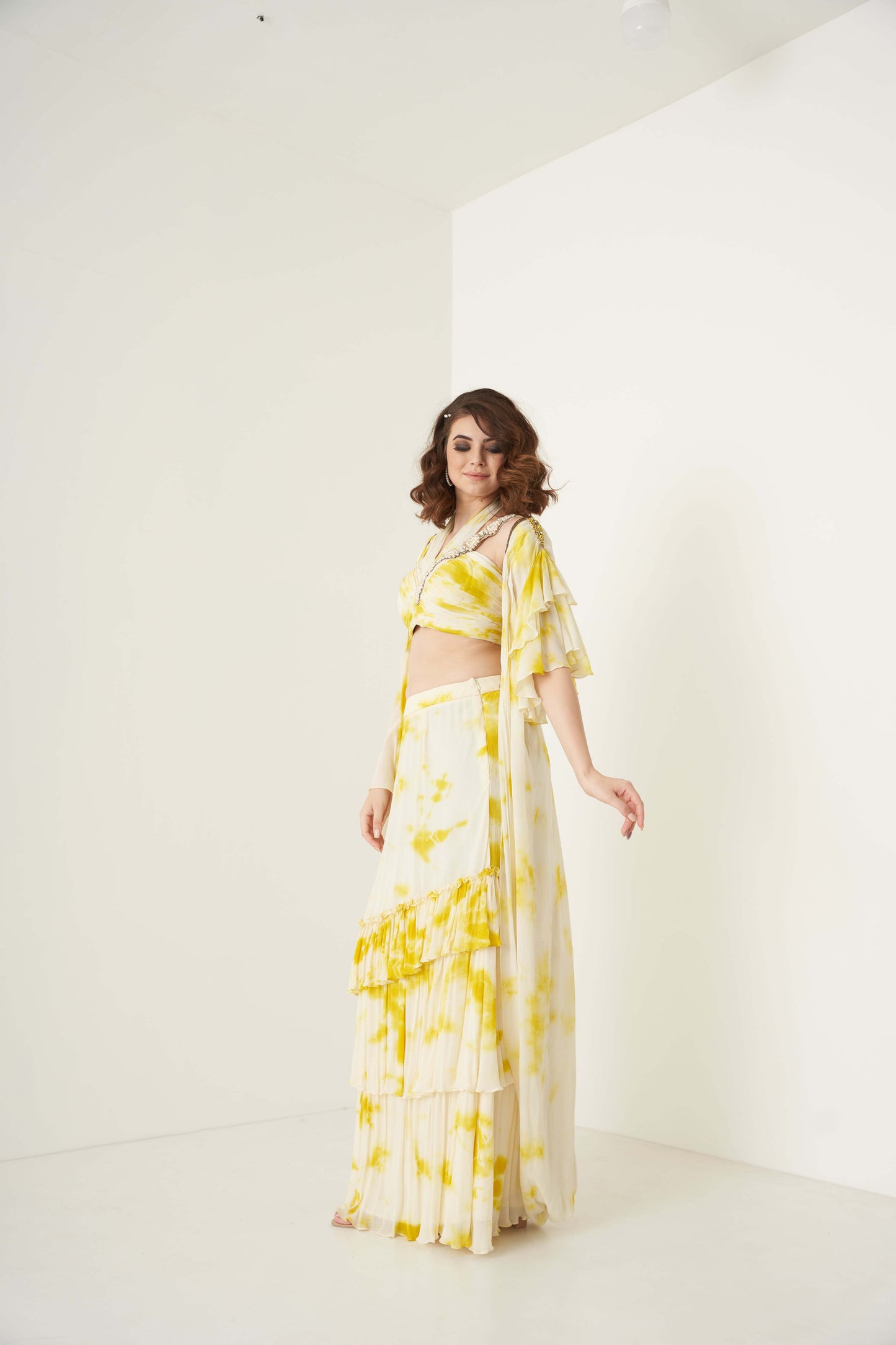 Yellow Tie and Dye Co-ord set