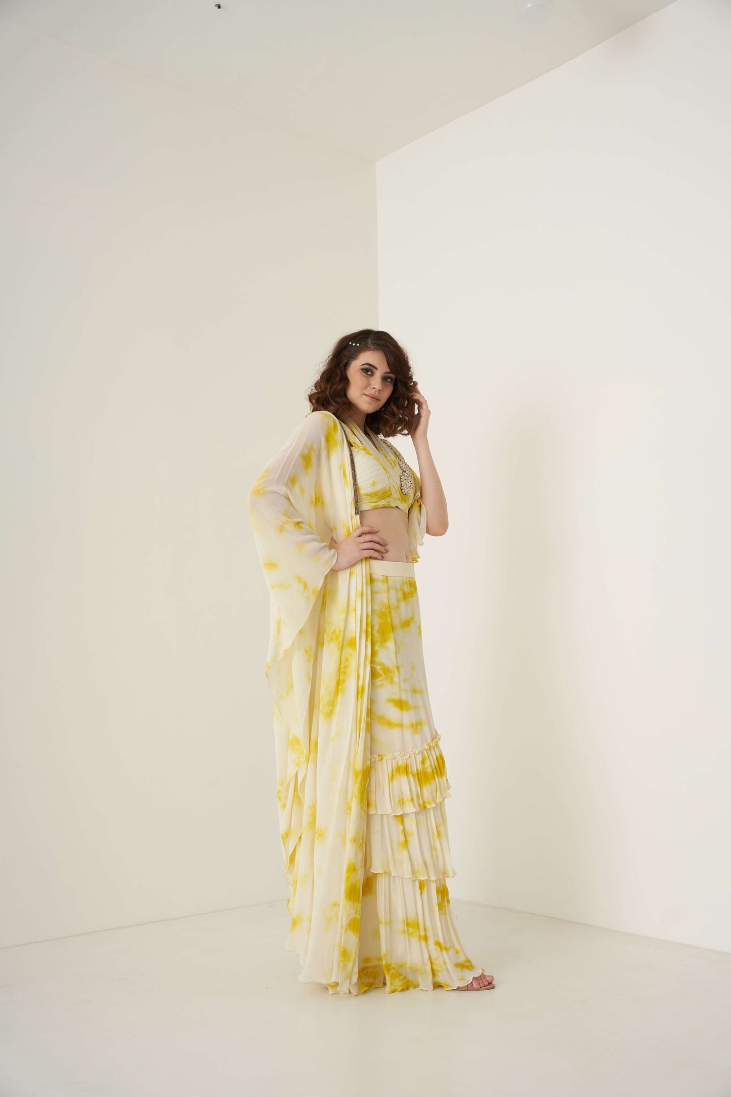 Yellow Tie and Dye Co-ord set