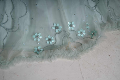 Aqua lehenga set