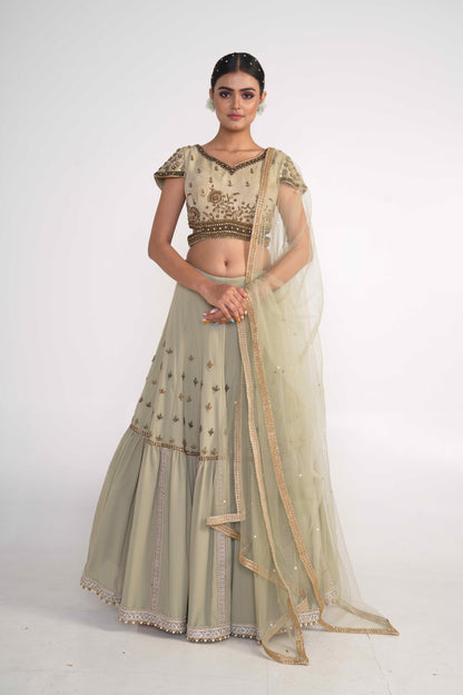 Sage Green Lehenga Set