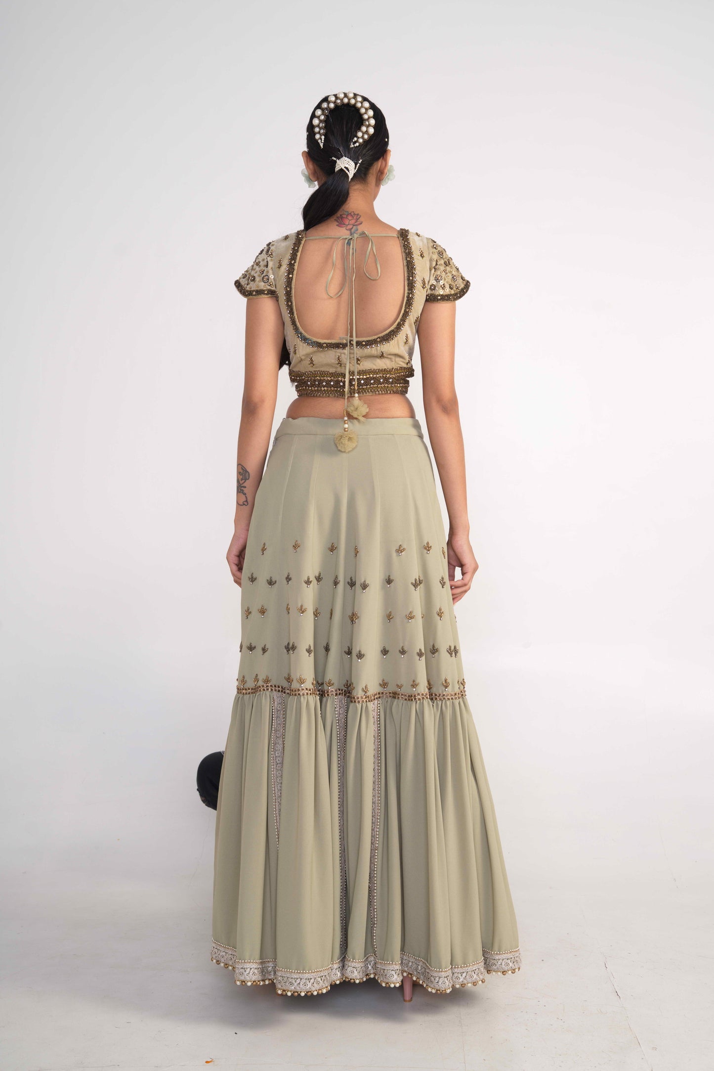 Sage Green Lehenga Set