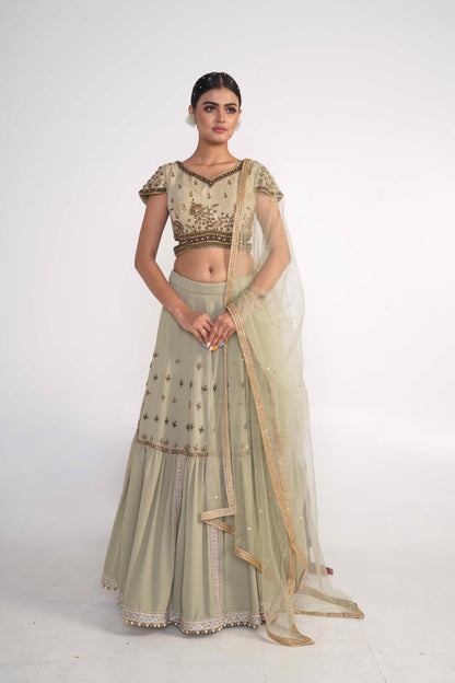 Sage Green Lehenga Set